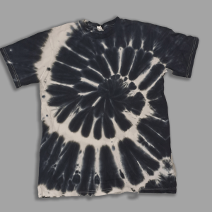 Black / Grey Tie Dye T Shirt - Adult