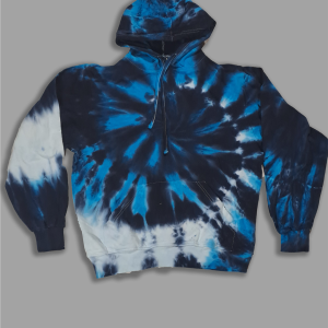 Ocean Blues Tie Dye Hoodie - Adult