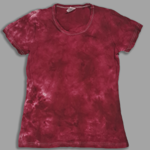 Magenta Scrunch T Shirt - Ladies Cut