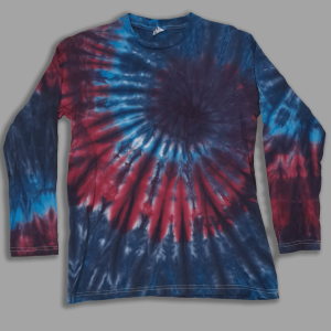Unicorn Tie Dye Long Sleeve T Shirt - Adult