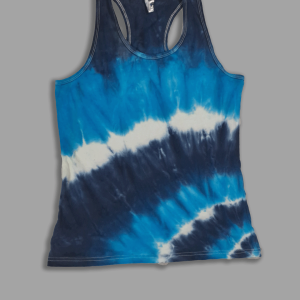 Ocean Blues Tie Dye Vest - Ladies Cut