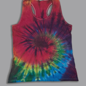 Rainbow Tie Dye Vest - Ladies Cut